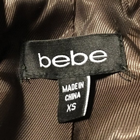 Bebe Double-Breasted Brown Jacket - Picture 6 of 7